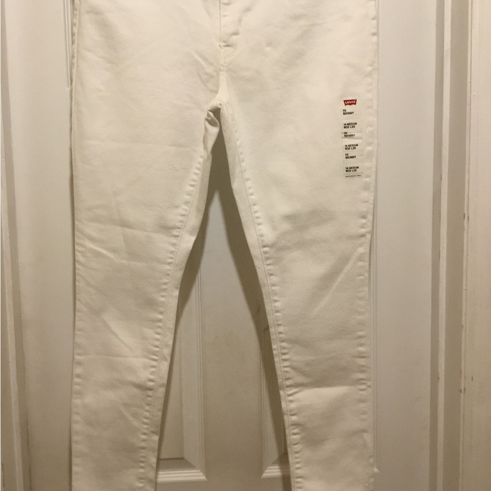 Levi's White Skinny Jeans Classic Style